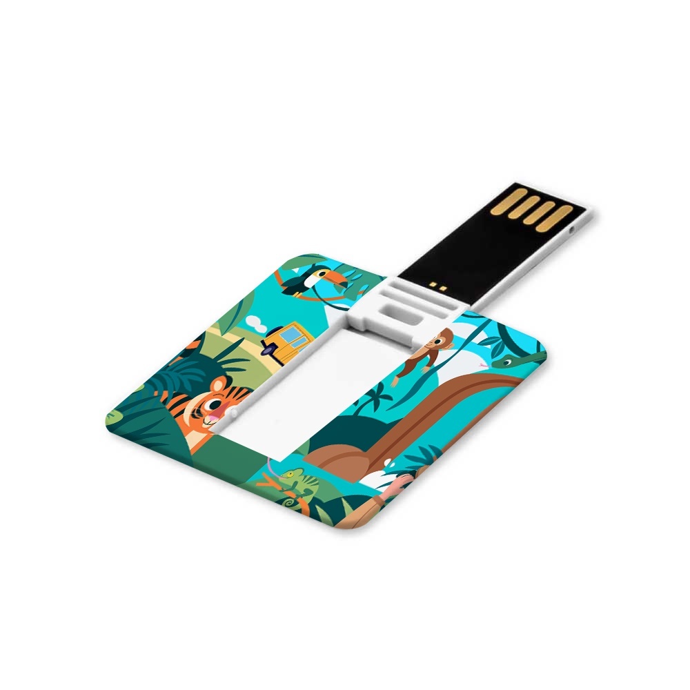 Branding Mini Cards Shaped USB Flash Drives - Square