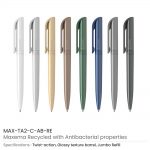 Antibacterial-Recycled-Pens-MAX-TA2-C-AB-RE-allcolors