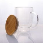 Double-Wall-Clear-Glass-Mug-with-Bamboo-Lid-TM-030-02