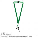 Lanyard-with-Clip-and-Mobile Holders-LN-011-GR