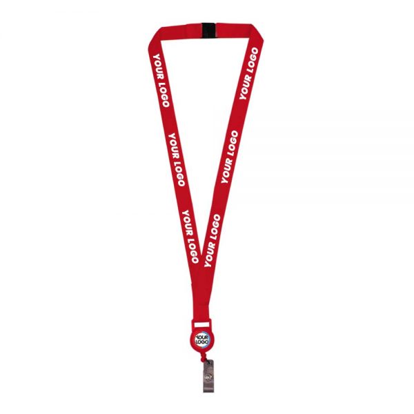 Branding Lanyard with Reel Badge and Safety Lock