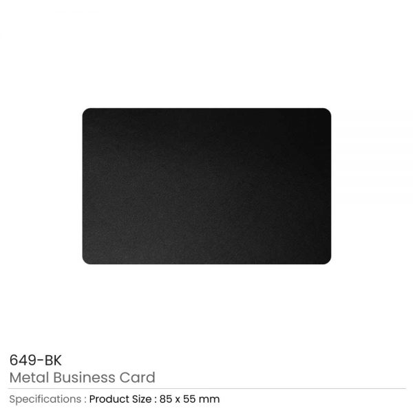 Metal Business Cards Black