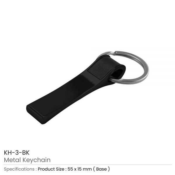 Long Vertical Keychain Black