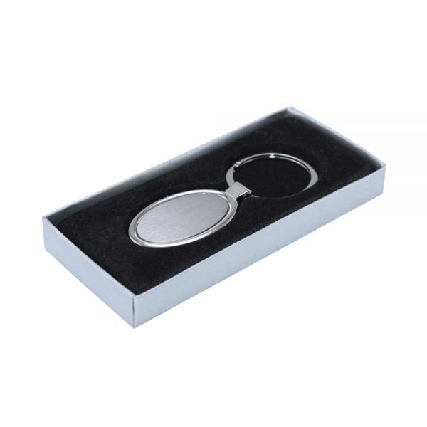 Oval Metal Keychains with Box