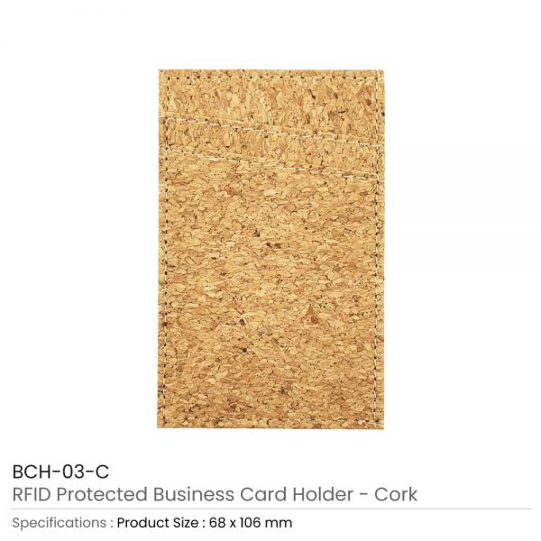 RFID Protected Card Holder Cork