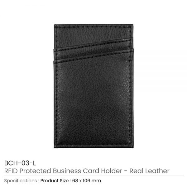 RFID Protected Card Holder Leather