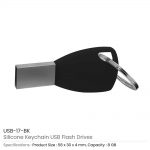Silicone-Keychain-USB-17-BK