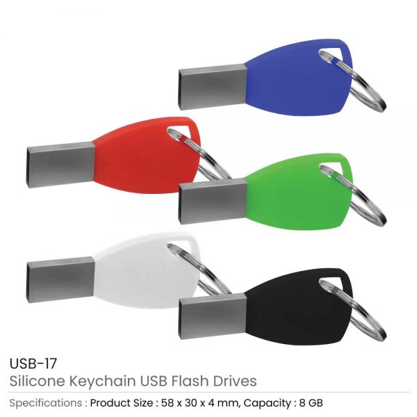Silicone Key chain USB Flash Drives