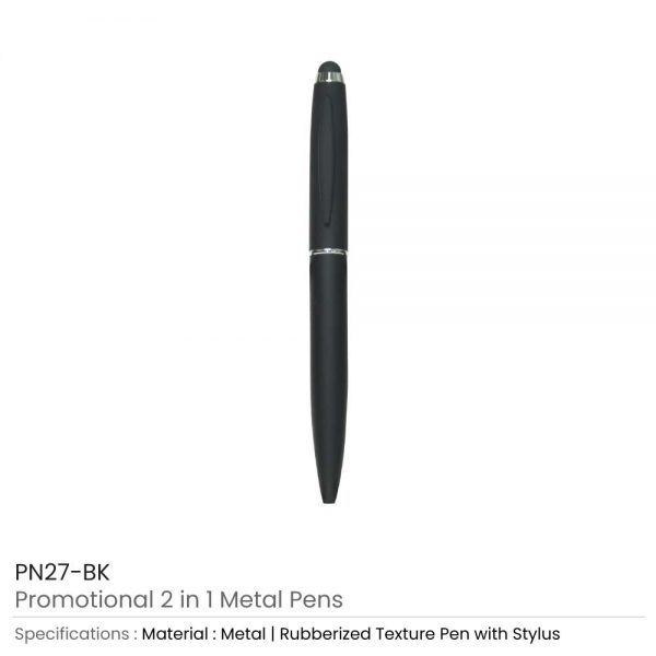 Stylus Metal Pens Black