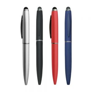 Metal personalized pen with a stylus