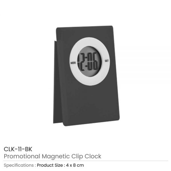 Digital Table Clock Black