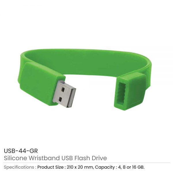 Wristband USB Flash Drive Red