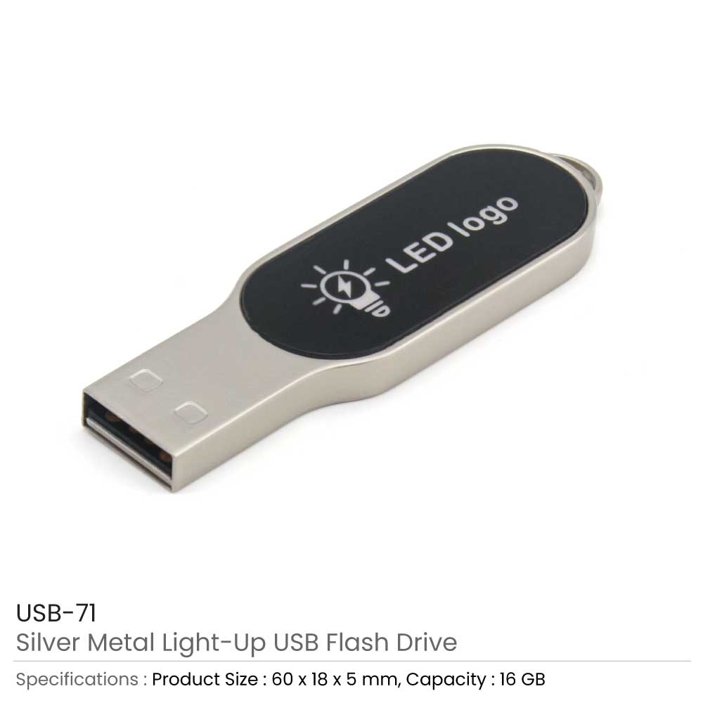 Oval Light-Up Logo USB