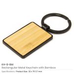 Rectangular-Keychain-with-Bamboo-KH-8-BM