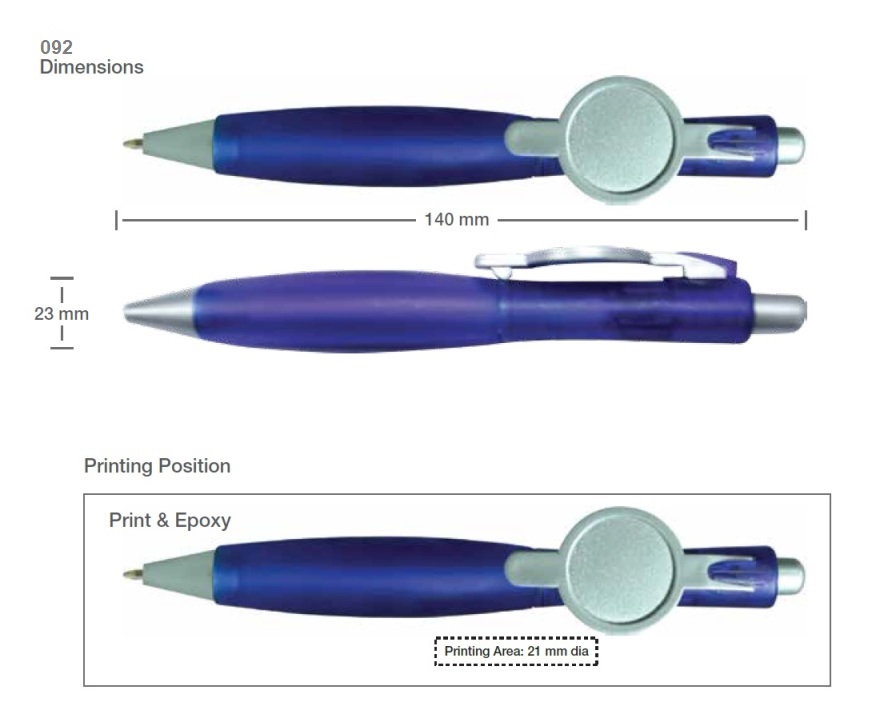 Plastic Pen Printing Details