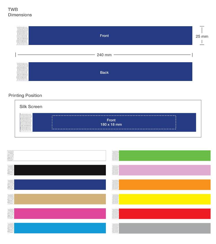 Wristbands Printing Details